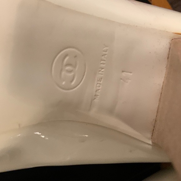 Chanel peep toe platforms sz 41 - Picture 11 of 16